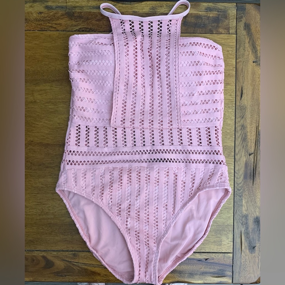 Kenneth Cole New York Pink One Piece Swimsuit